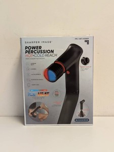 SHARPER IMAGE POWER PERCUSSION HOTCOLD REACH PERCUSSION MASSAGER