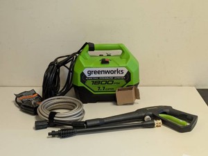 NEW GREENWORKS ELECTRIC PRESSURE WASHER 1800 PSI
