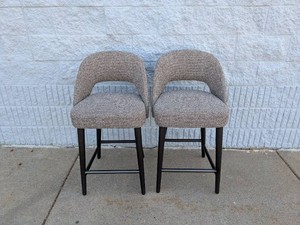(2) LILAH COUNTER STOOLS BROWN