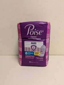 NEW POISE FRESH PROTECTION PADS 54CT