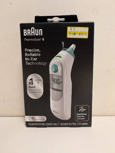 NEW BRAUN THERMOSCAN 5 PRECISE RELIABLE IN-EAR TECHNOLOGY EAR THERMOMETER