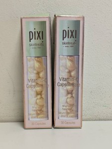 NEW PIXI SKINTREATS VITAMIN-C CAPSULE CARE BRIGHTENING FACE SERUM 2CT