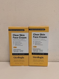 NEW GEOLOGIE CLEAR SKIN FACE CREAM 2CT