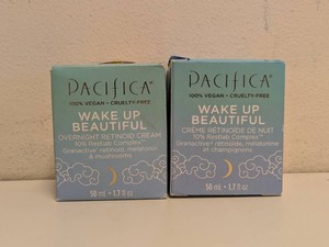 NEW PACIFICA WAKE UP BEAUTIFUL OVERNIGHT RETINOID CREAM  2CT