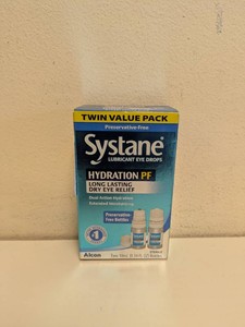 NEW SYSTANE HYDRATION PF LUBRICANT EYE DROPS TWIN VALUE PACK