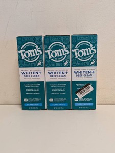 (3) NEW TOMS WHITEN  DEEP CLEAN TOOTHPASTE