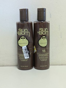 (2) SUN BUM SPF15 PREMIUM SUNSCREEN BROWNING LOTION