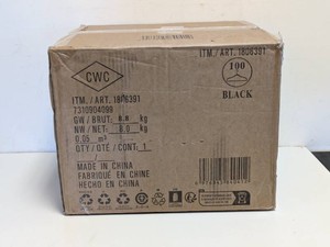CWC HANGERS BLACK 100PK