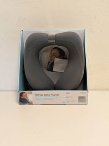 AIRIA LIVING TRAVEL NECK PILLOW GRAY