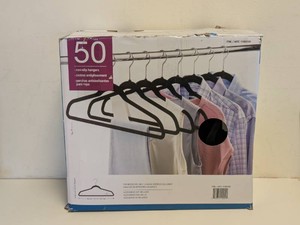 NONSLIP HANGERS BLACK 50PK