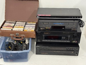 VCR, DVD, Receiver, CD Players with Remotes, Cables
