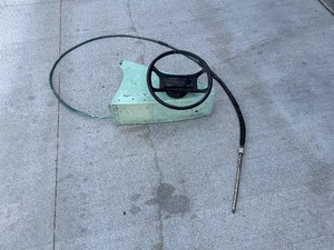 Vintage Lund Steering Wheel and Cable
