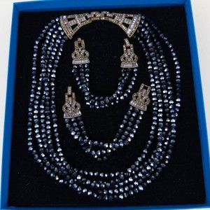 Heidi Daus Multi-Strand Necklace & 2 Bracelet Set With Box (Lot of 3)
