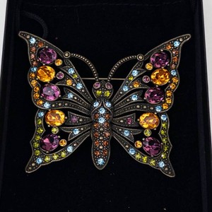 Heidi Daus Butterly Beauty Crystal Brooch Pin
