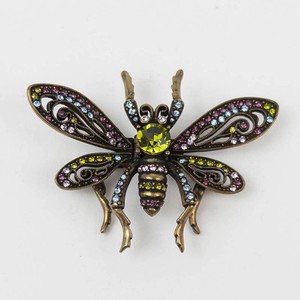 Heidi Daus Jeweled Crystal Insect Brooch Scarf Accent