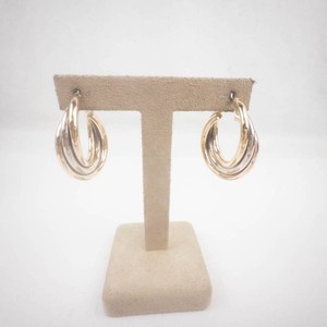 Two-Tone Sterling Silver Hoop Earrings