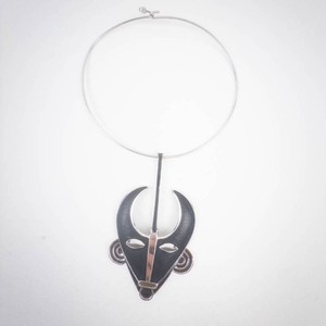 Vintage Trifari Face Pendant Necklace