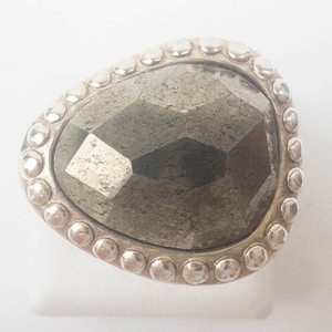 Silpada Sterling Silver Faceted Hamatite Ring Size 6.5