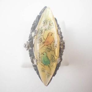 Bird Motif Statement Ring Size 7.5