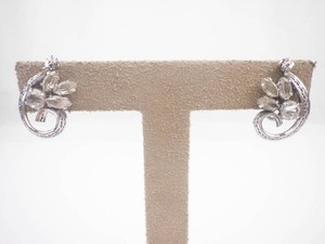 Vintage Sterling Silver Screw-Back Crystal Earrings