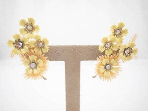 Costume Floral Clip-On Earrings