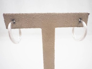 Textured Sterling Silver Hoop Earrings
