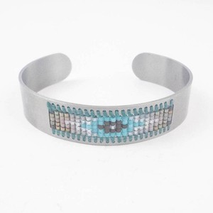 Beaded Inlay Cuff Bracelet
