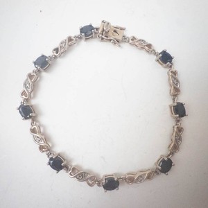 Ross Simons Sterling Silver Sapphire Tennis Bracelet
