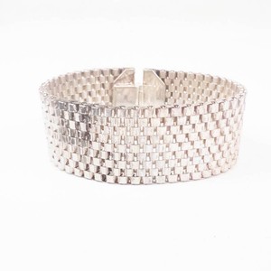 Monet Silver Mesh Watch Bracelet