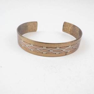 Brass Copper & Steel Cuff Bracelet