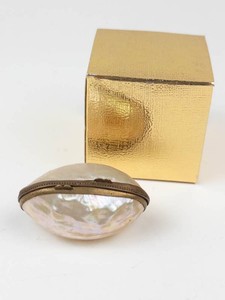 Unique Vintage Mother-of-Pearl Oval Pill Box