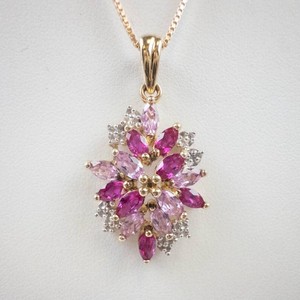 Classic Treasures 14K Gold Over Silver Ruby Sapphire Pendant Necklace