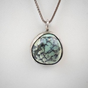 Sterling Silver Turquoise Pendant Necklace