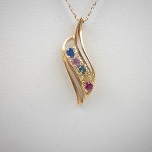 Sterling Silver Vermeil Multi-Gemstone Necklace