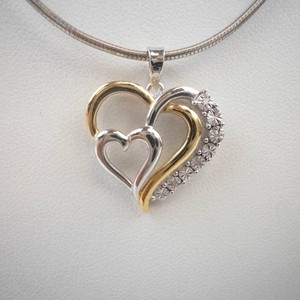 Danecraft Diamond Sterling Silver Heart Pendant Necklace