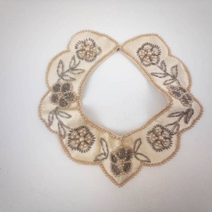 Lentex Beaded Floral Collar Made in Japan