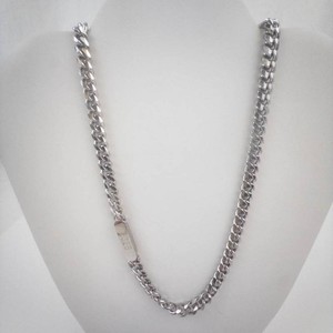 Silver Curb Link Chain Necklace
