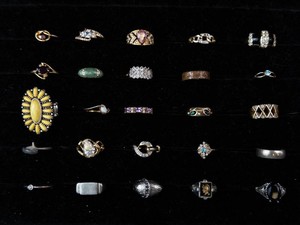20 Mixed Costume Jewelry Rings