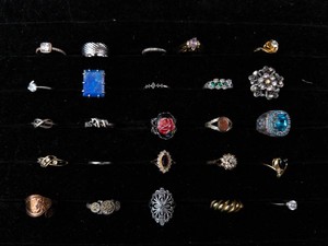 20 Mixed Costume Jewelry Rings