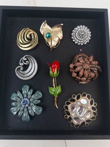 Vintage Costume Jewelry Brooch Pin Mixed