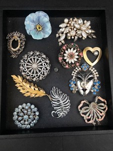 Costume Brooch Pin Collection