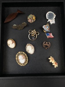 Vintage Mixed Pin & Brooch Lot of 11