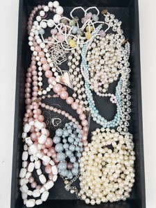 Mixed Beaded Necklace Jewelry Lot