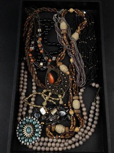 Mixed Beaded Necklace Jewelry Lot