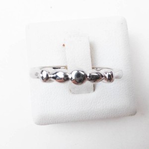 Sterling Silver Beaded Accent Band Ring Size 7