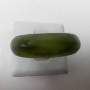 Green Stone Ring Size 9 - Possible Jadeite