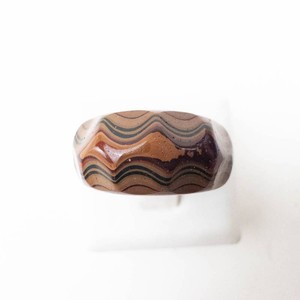 Agate Patterned Band Ring Size 7