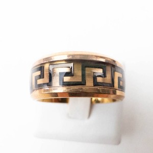 Mens Base Metal Greek Key Ring Size 8