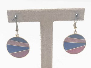 Geometric Round Dangle Earrings