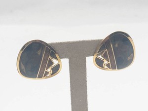 Gold-Tone Berebi Geometric Enamel Earrings